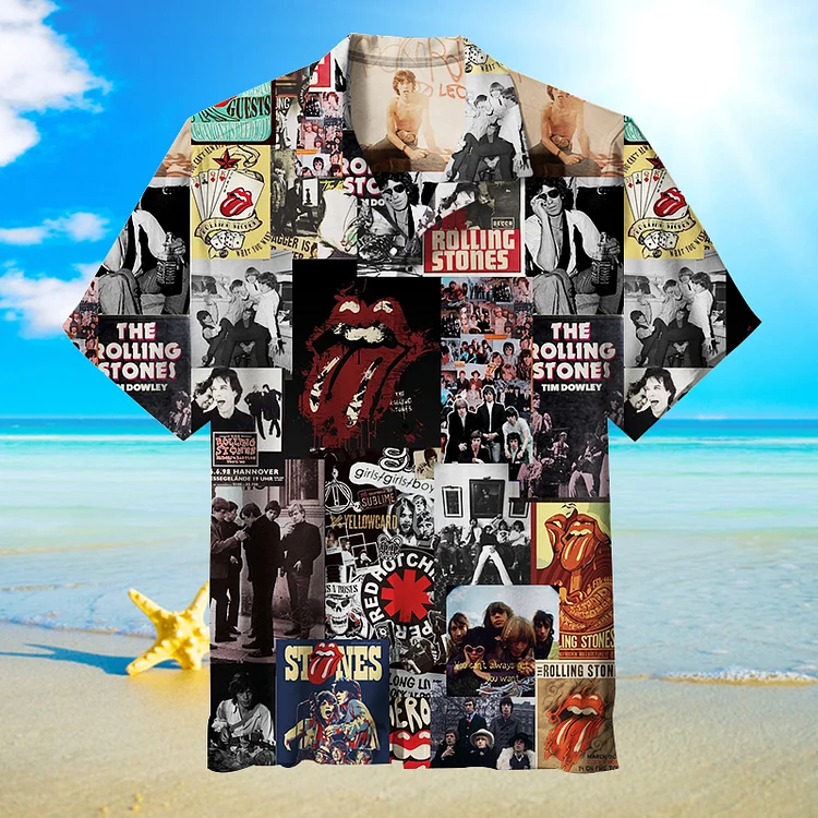 The Rolling Stones|Unisex Hawaiian Shirt