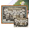 Today I Choose Faith Hope Love Peace Joy-11CT Stamped Cross Stitch 40*60cm/15.75*23.62in (Big Size)