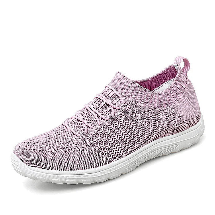 Walking Shoes,Mesh Platform Sneakers Women Slip on Soft Ladies Casual Running Shoes Woman Knit Sock Shoes QueenFunky