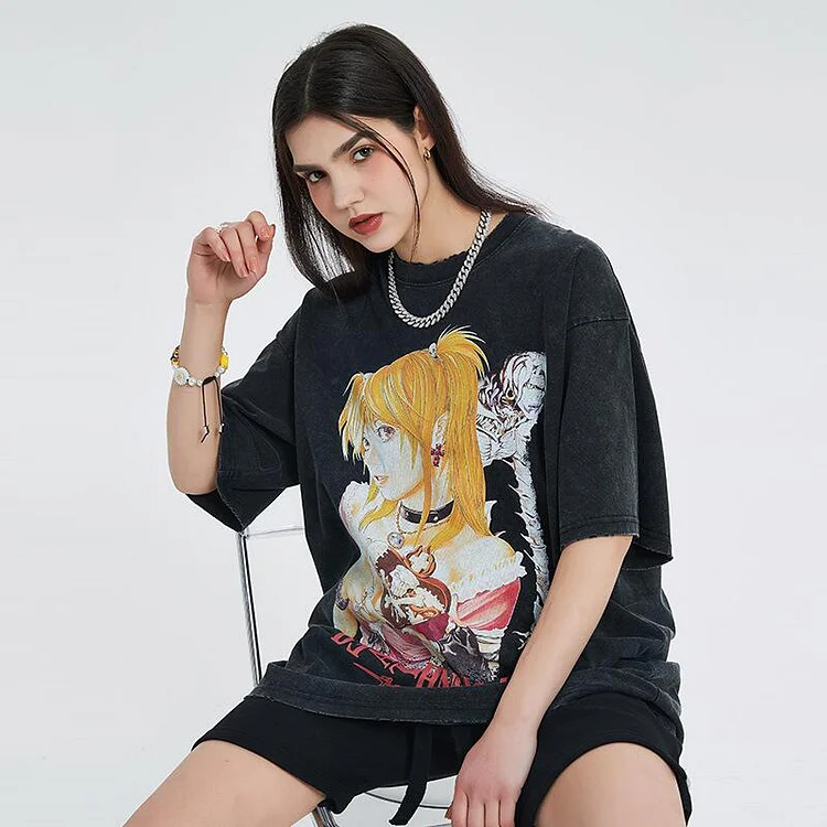 Pure Cotton Death Note Misa T-shirt weebmemes
