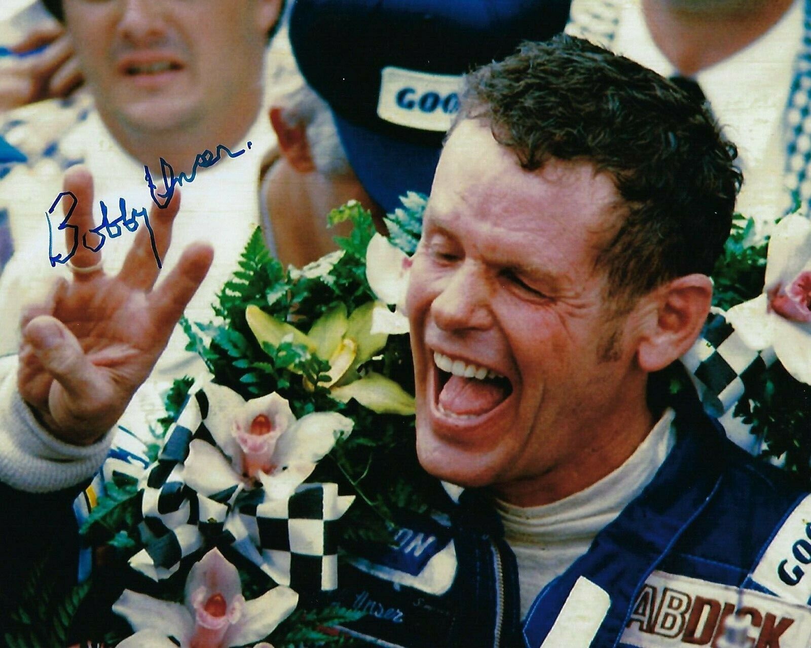 GFA Indianapolis Indy 500 x3 Champion * BOBBY UNSER * Signed 8x10 Photo Poster painting B1 COA