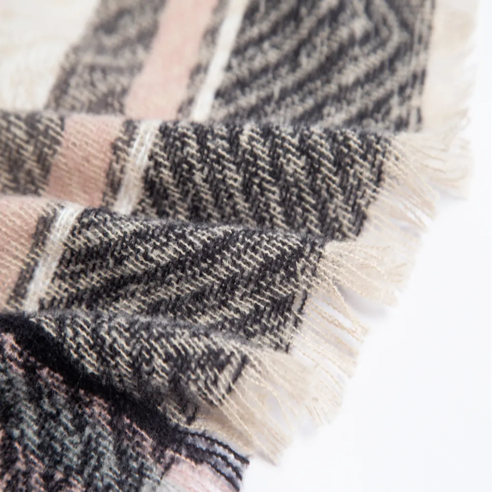 Thickened Herringbone Polyester Scarfs-vocosishoes