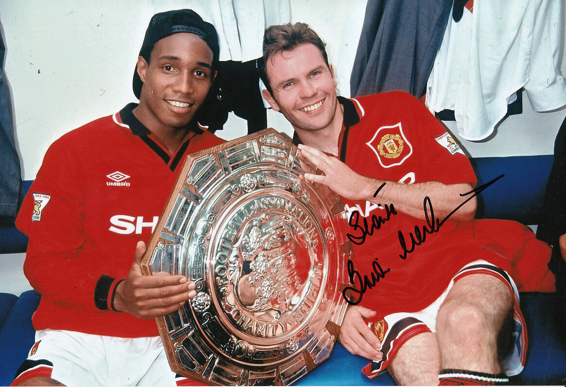 Manchester United Hand Signed Brian McClair Photo Poster painting 12x8 5.