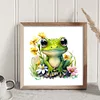 Flower Frog - 18CT Stamped Cross Stitch 25*25cm/9.84*9.84in