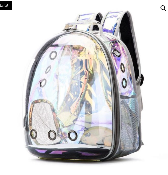 Holographic Clear Bubble Cat Backpack - Limited Edition