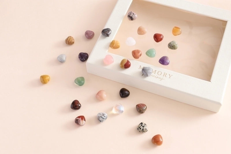 1 Piece Artificial Crystal Heart Shape