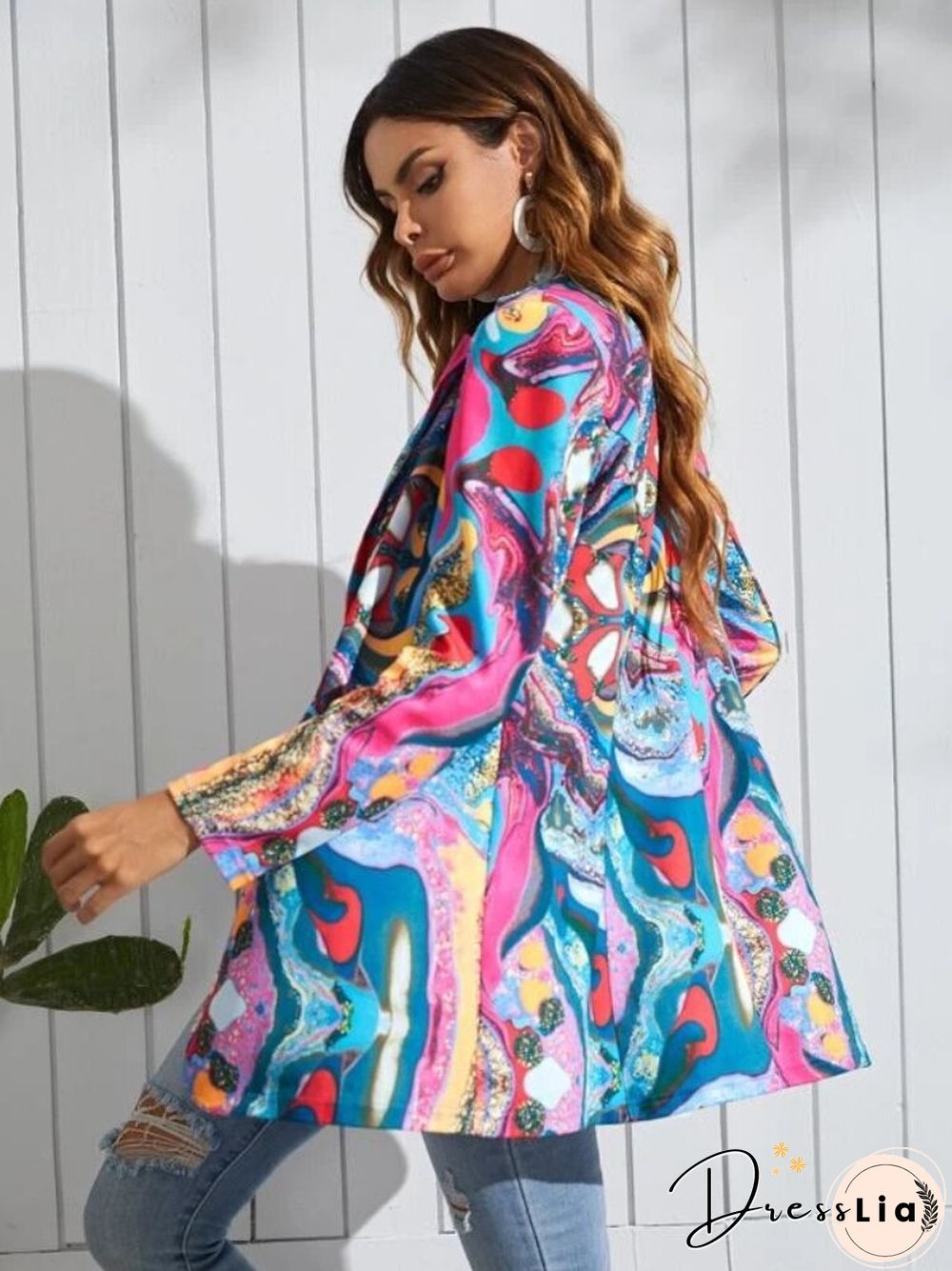 New Spring And Autumn Printed Lady's Casual Small Suit Coat Fashion Women's Wear Colorful Blazer Jacket For Women Suit Blazer