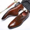 Mens Vintage Oxfords Shoes Leather