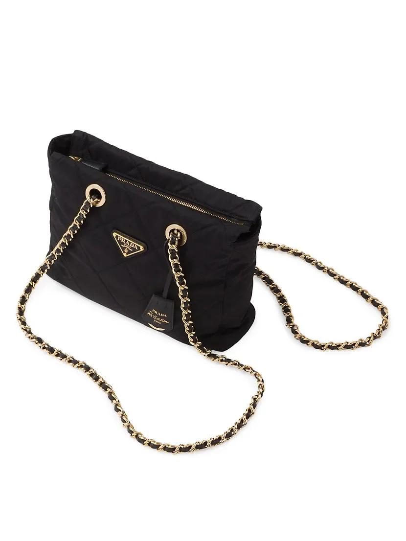 Prada Re-Nylon Tote Bag black