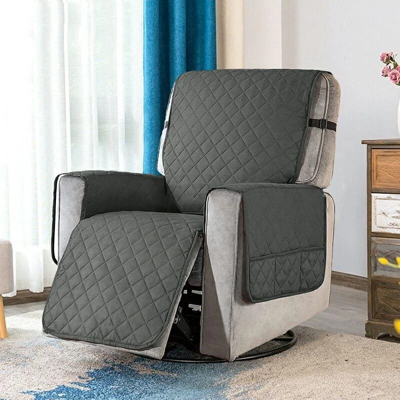 Recliner Chair Covers - Sofa Seat And Arm Covers With Pockets - vzzhome