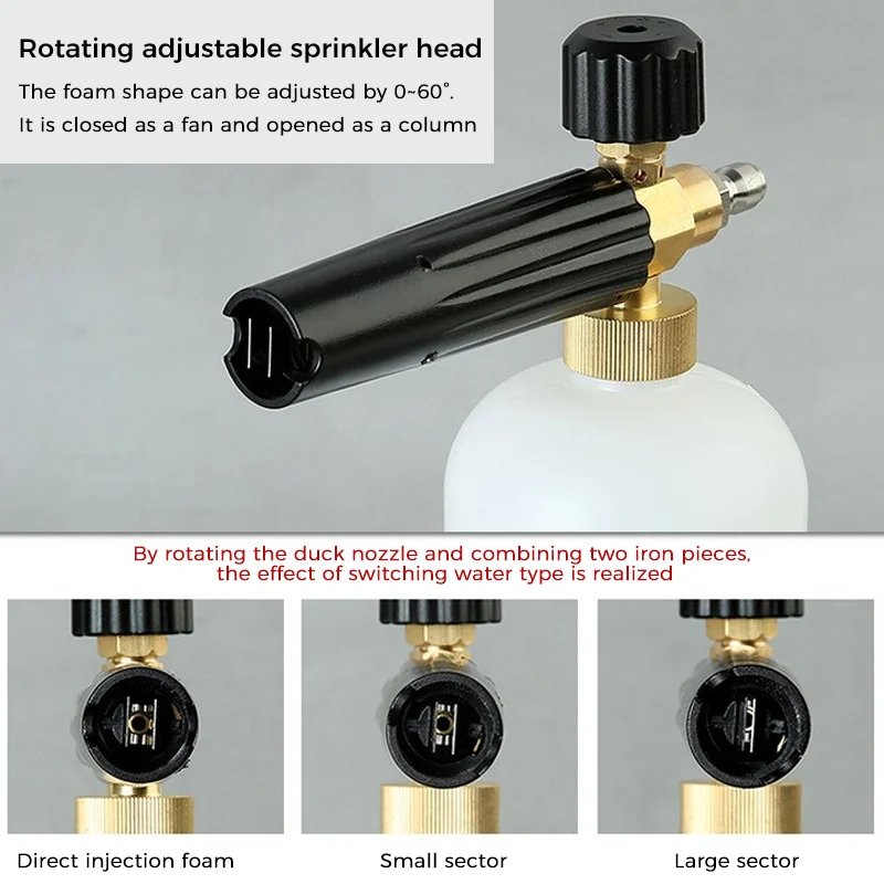 SAKER&reg; Short Pressure Washer Gun with Foam Cannon