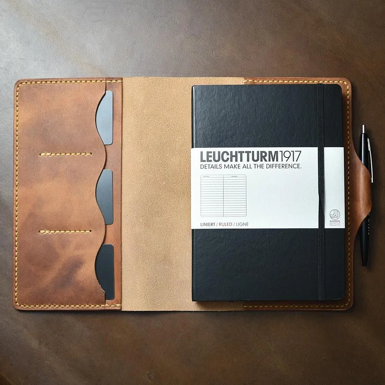 A5 Leather Journal - English Tan