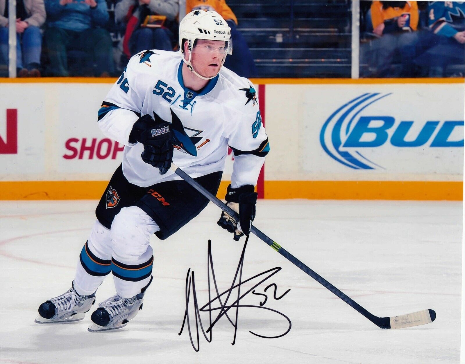 Matt Irwin #1 8x10 Signed Photo Poster painting w/ COA San Jose Sharks