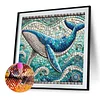 Diamond Painting -DIY Round Drill Mosaic Dolphin(40x40cm)