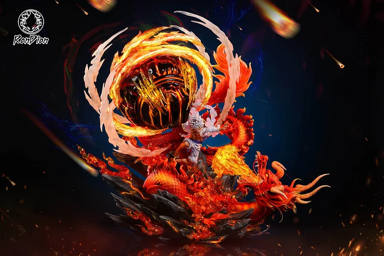 RanDian Studio - One Piece Luffy vs Fire Dragon Statue(GK)-