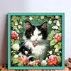 Flowers And Cats-11CT Stamped Cross Stitch 50*50cm/19.69*19.69in