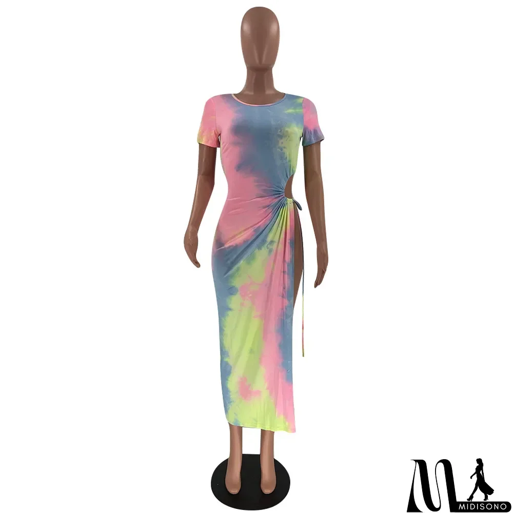 MidiSono - Tie-Dye Irregular Sexy Dress Nightclub