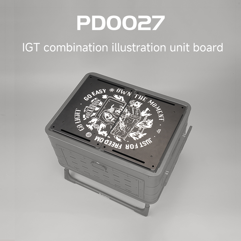 PD0027BDF (For 50L Box) 2PCS BLACK IGT Aluminum Side Panels 