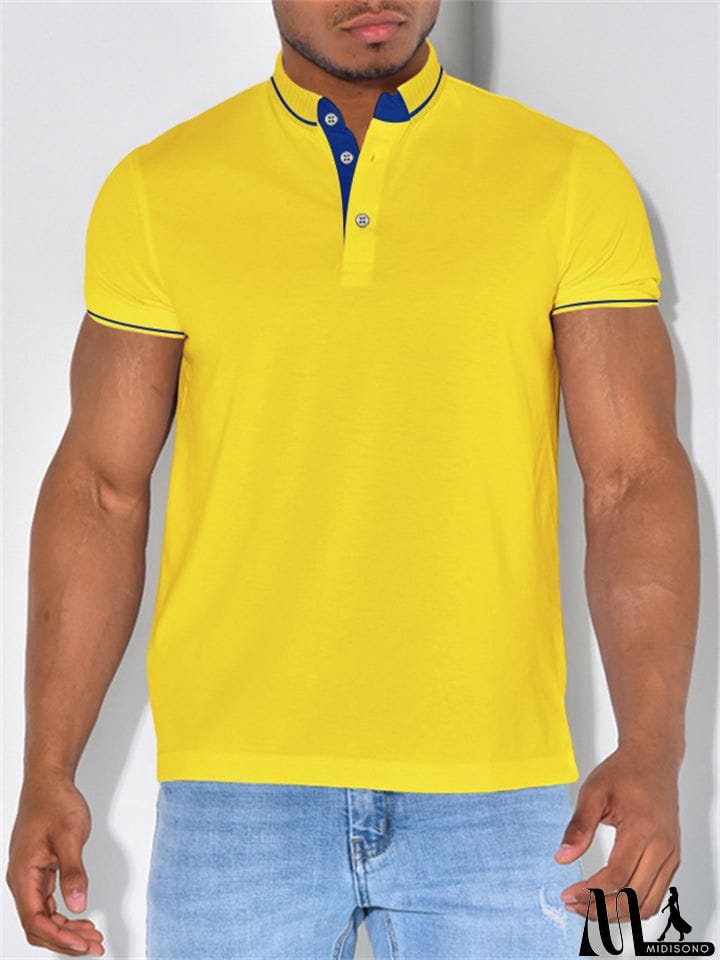 MidiSono - Male Summer Sports Trendy Polo Shirts