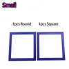 2Pcs Diamond Art Square Auxiliary Frame 3D Printing Diamond Art Desk Positioning Frame Lightweight for Boys Girls Adults Students Home Office Leisure (Royal Blue small)