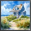 Beach House-11CT Stamped Cross Stitch 45*45cm tapestrymarket