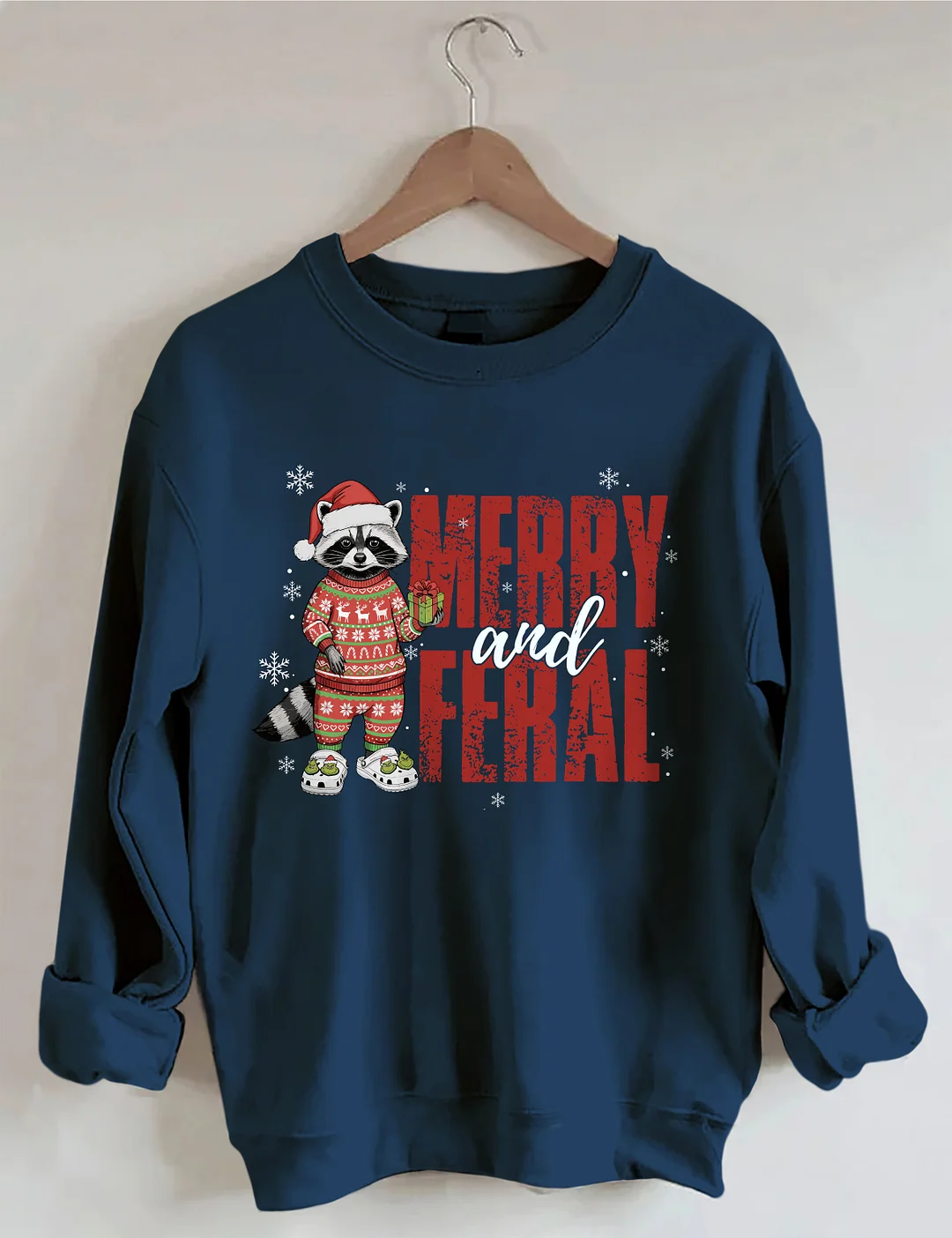 Merry And Feral Christmas Sweatshirt