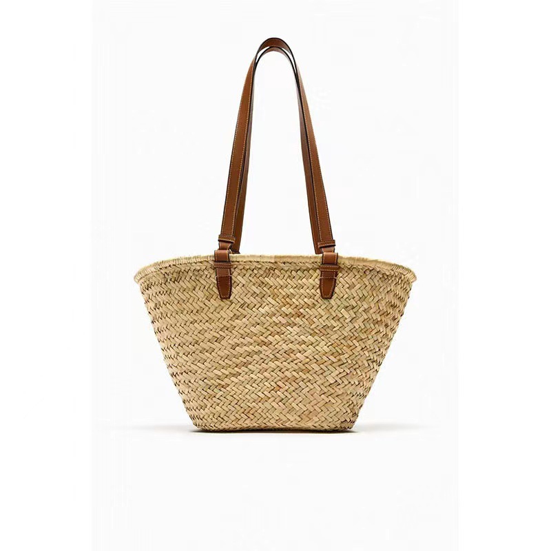 Mature Ladies Handbag New All-match Vacation Style Beach Bag