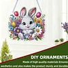 Easter 2D Flat DIY Hanging Diamond Art Ornament Home Window Pendant (Bunny)