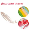 >SALE<Wooden Carved Cross Stitch Thread Board Embroidery Thread Plate Tool (Whale)