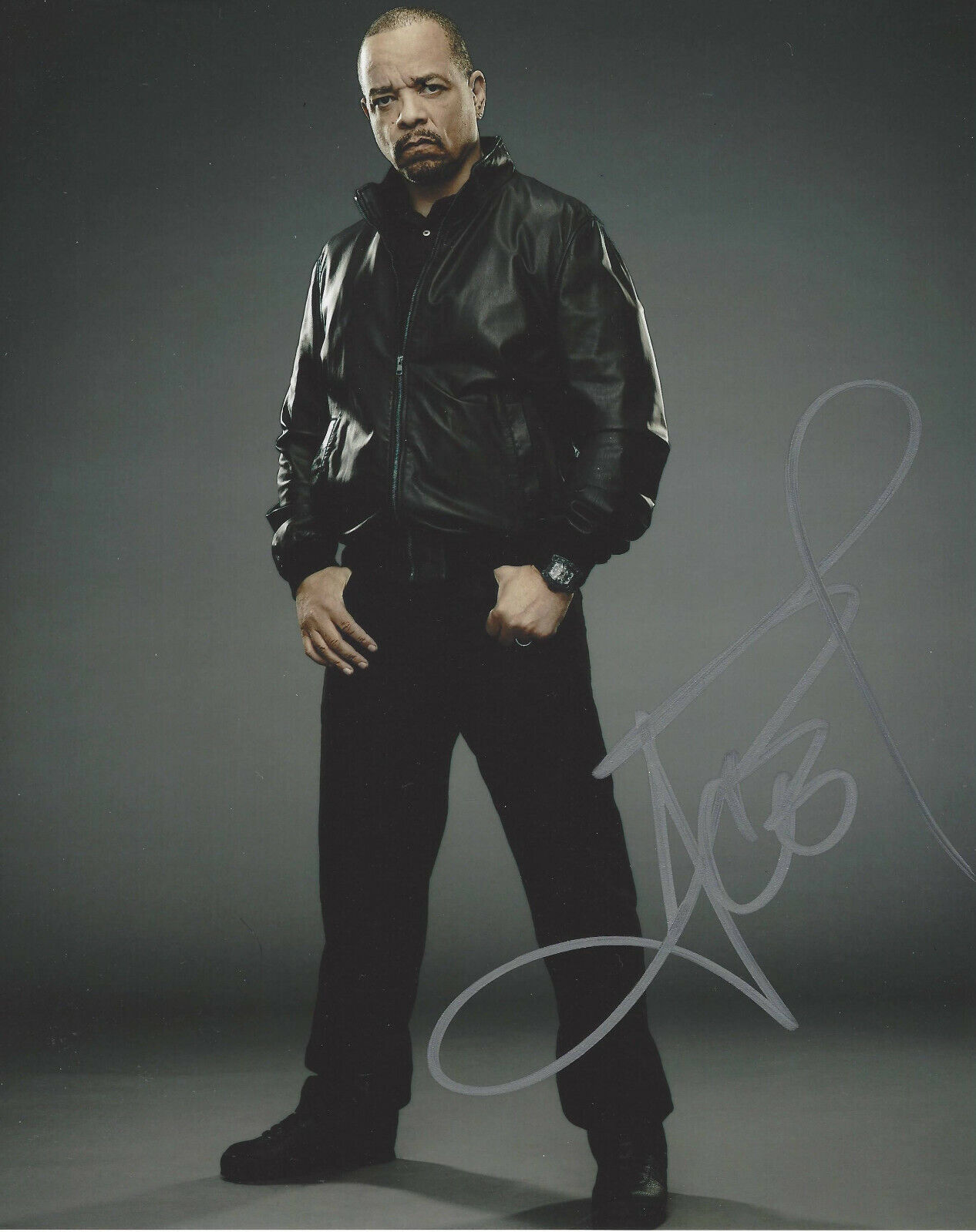 ICE-T SIGNED AUTHENTIC 'LAW & ORDER SVU' 8x10 MOVIE Photo Poster painting COA CUBE RAPPER ACTOR