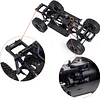 AMK 313mm Wheelbase RC Crawler Chassis Frame Builders Kit with 2-Speed Transmission 35T 550 Motor for TRX4 D90 DIY Upgrade (Chassis with Wheels)