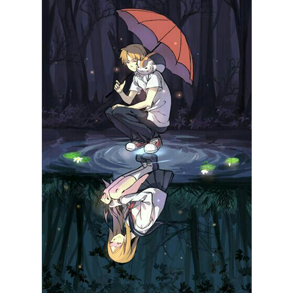 

Warm Japanese Comics - Round Drill Diamond Painting - 30*40CM, 501 Original