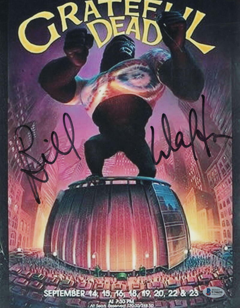 BILL WALTON SIGNED AUTOGRAPH 11X14 GRATEFUL DEAD @ MSG POSTER Photo Poster painting - BECKETT