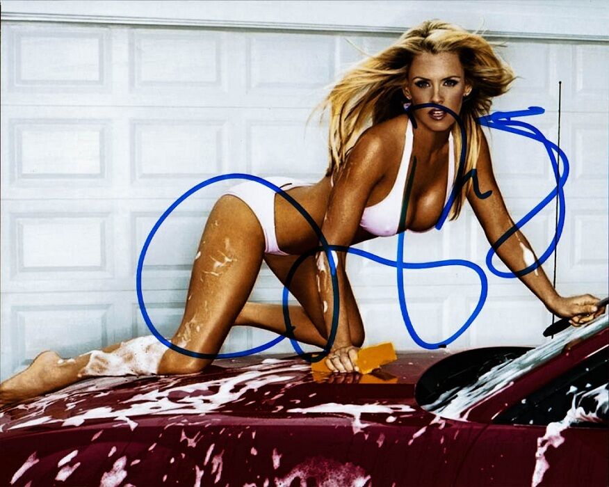 Incredibly Sexy JENNY McCARTHY In-person Signed Photo Poster painting