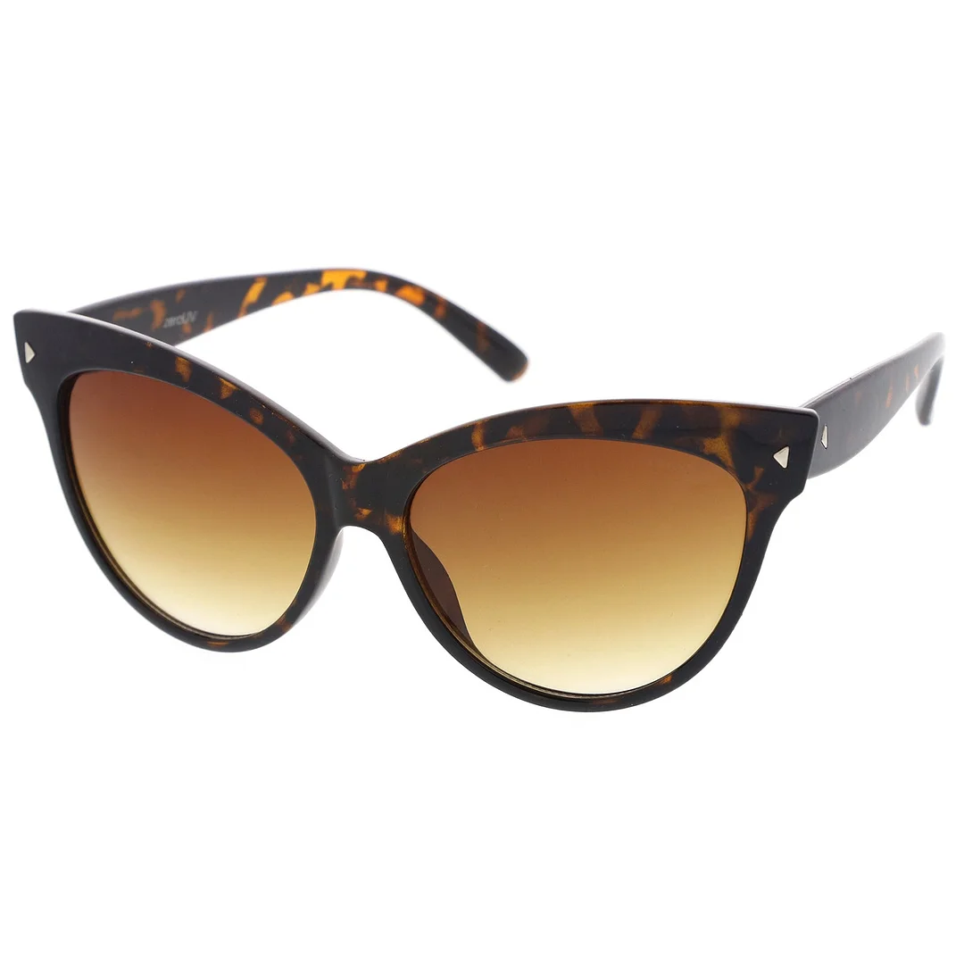 Women's Mod Oversize Horn Rimmed Cat Eye glasses 52mm