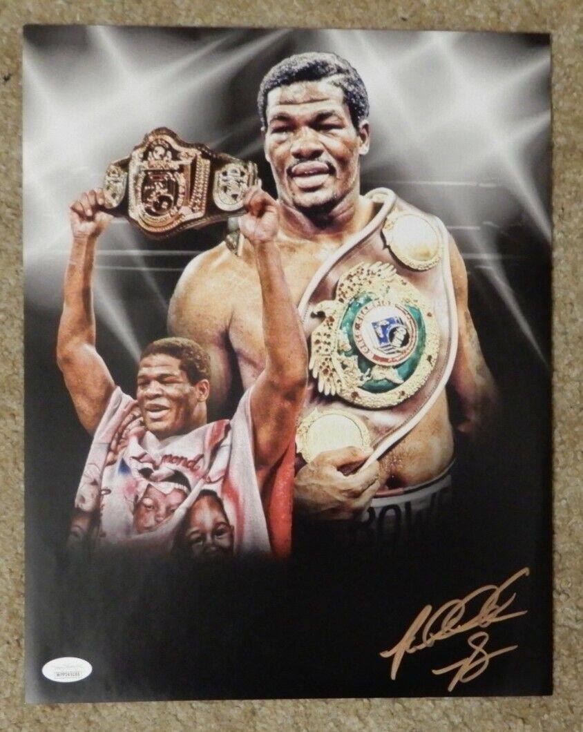 Riddick Bowe signed 11x14 color Photo Poster painting JSA