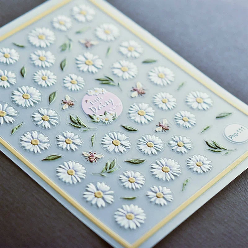 1PC Nail Sticker Back Adhesive Engraved Acrylic 3D Design Nail Decals Winter Sweater Reindeer Pattern Manicure DIY Decorations-Nail Inspo