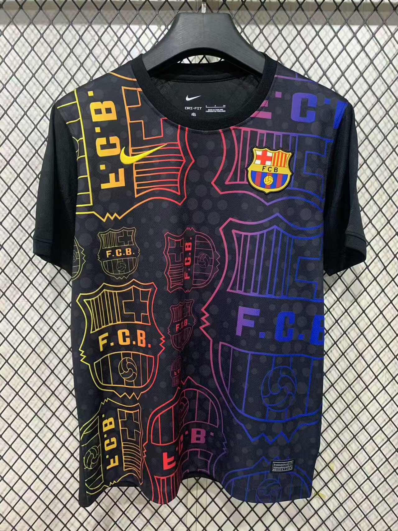 2025/2026 Barcelona Special Edition Camouflage Black and Yellow Football Shirt 1:1 Thai Quality mysite