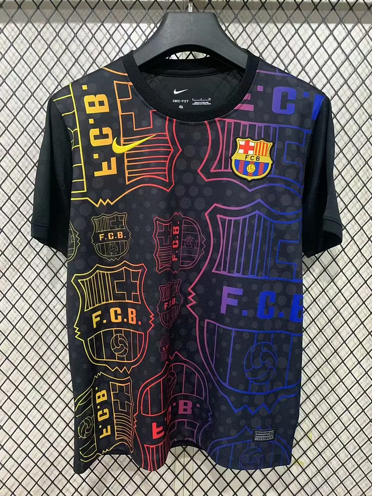 2025-26-Barcelona Special Edition Camouflage Black and Yellow - Jersey - Fan Edition