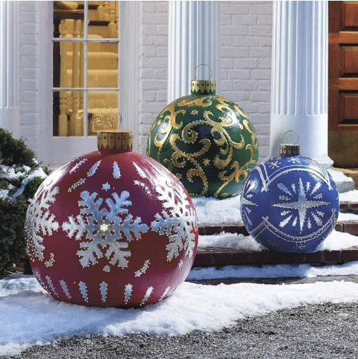Outdoor Christmas PVC inflatable Decorated Ball in 2022 | Christmas  decorations diy outdoor, Outdoor christmas decorations, Christmas light  ornament