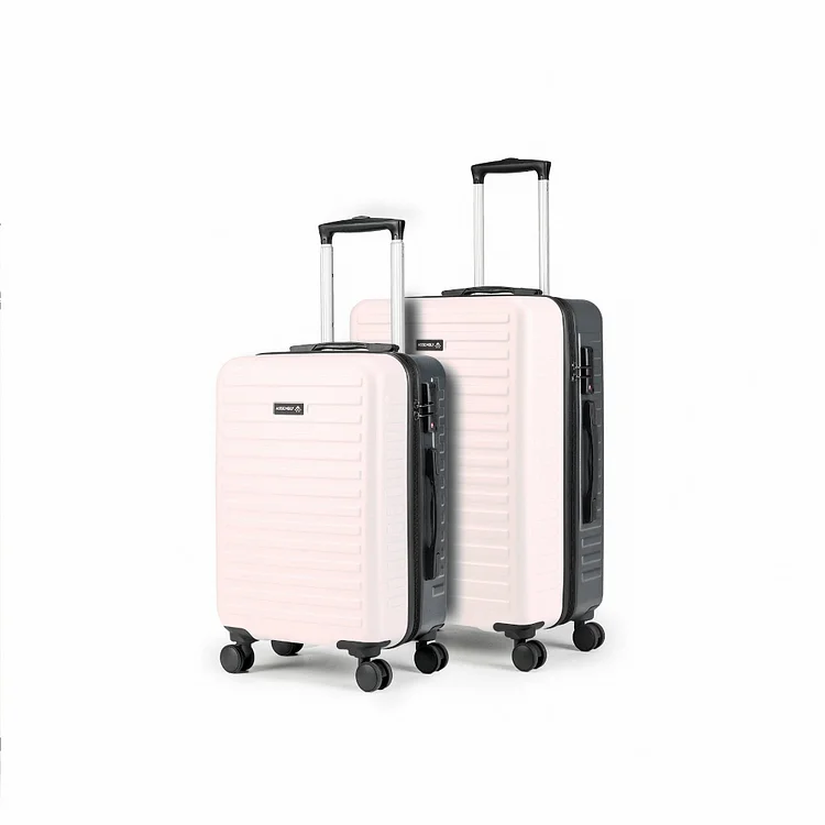 Starklite Ivory Grey Dual Tone Hard-Sided Luggage (20" + 24")
