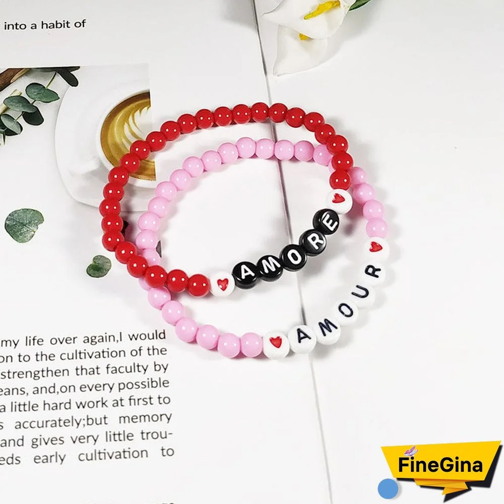 Personalized Saying Alphabet Bead Word Kandi Bracelets