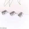 Antique Silver Butterfly Letters Alloy Beads DIY Jewelry