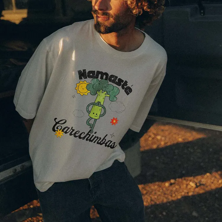 Namast&eacute; care chimbas Printed Men's T-shirt