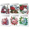 6PCS Christmas DIY Diamond Art Greeting Cards Congratulations Cards & Gifts