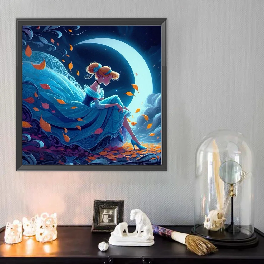 Diamond Painting - Full Round Drill - Moon Princess(Canvas|40*40cm)
