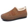 Women's Cotton Widen Versatile Fleece-Lined Thickened Anti-Slip Snow Boots 