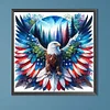 Diamond Painting-DIY Round Part AB Drill Forest Eagle(45*45CM)