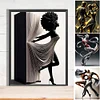 Art danseuse fille-pleine peinture ronde diamant-30 * 40cm