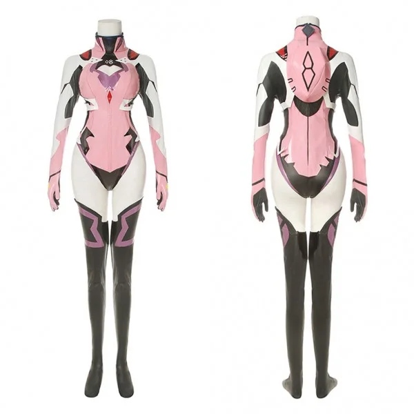 Evangelion Pilot Suit Mari Makinami Eva Battle Cosplay Costume for Halloween